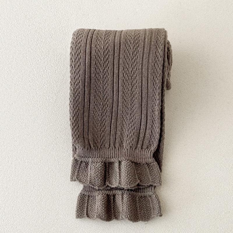 Stylish Baby Layered Wheat Ear Lace Pants & Socks Set for Spring/Autumn