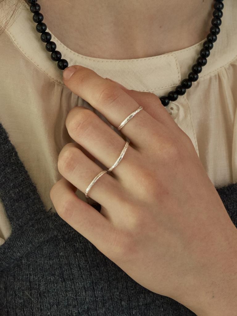 Before Moonrise Starry Night Thin Ring Sr309