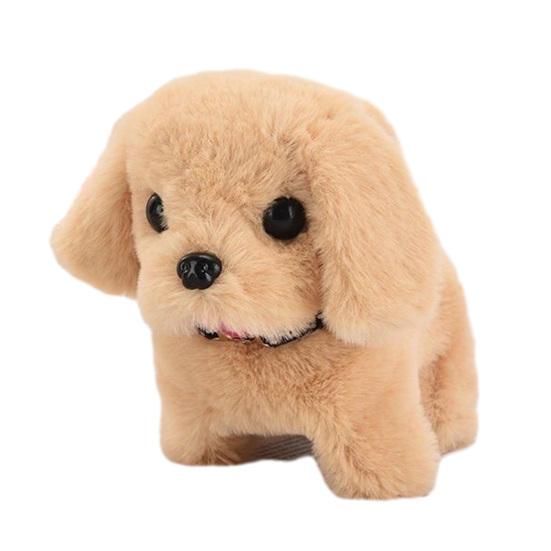 Kids Electric Plush Dog Toy Interactive Barking Nodding Movable Tail Walking Puppy Plushie Toddlers Educational Simulation Stuffed Animal Toy