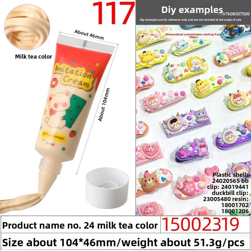50g Eco-friendly and Easy-to-squeeze Simulated Cream Glue, Handcrafted Cream Glue Oil Glue