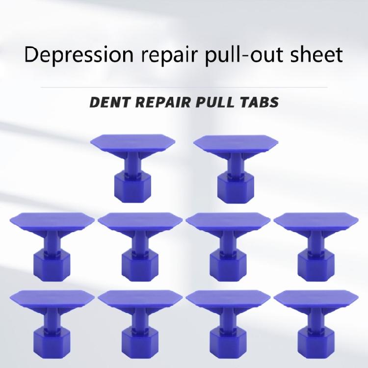 10Pcs Dent Removal Pulling Tab Dent Puller Tabs Dent Repair Tool Dent Removal Tool Auto Maintenance Tool