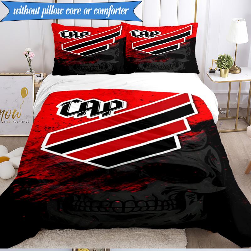 3PCS Athletico Paranaense Printed Soft Bedding Set,Including 1pc Duvet Cover And 2pcs Pillowcases Perfect for Bedroom, Dormitory, Fan gift