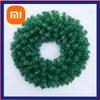 Xiaomi 30/40cm New Green Christmas Decoration Wreath Encrypted PVC Ordinary Leaf Simulation Wreath Door Hanging Christmas Wreath