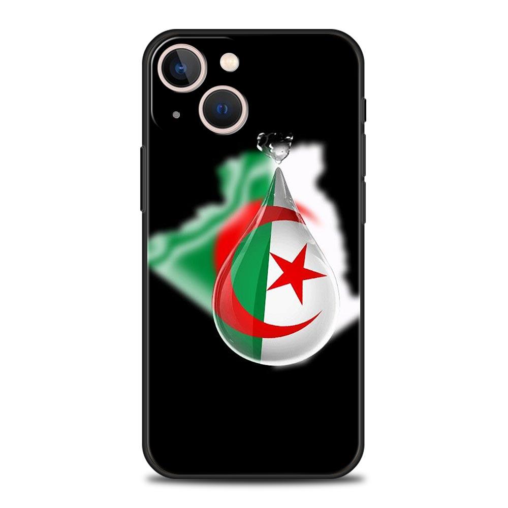 Algeria Passport Phone Case For iPhone 17 16 15 Pro Max 11 12 13 14 7 8 Plus SE 2020 X XR XS Cover Soft Black