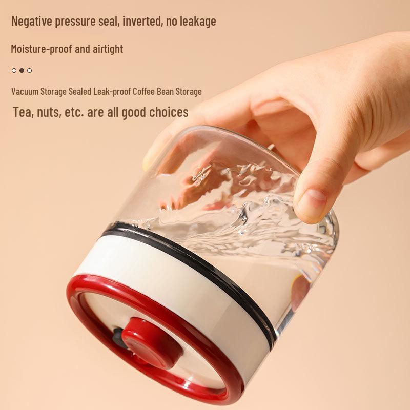 Sealed Vacuum Glass Jar for Coffee and Tea Storage