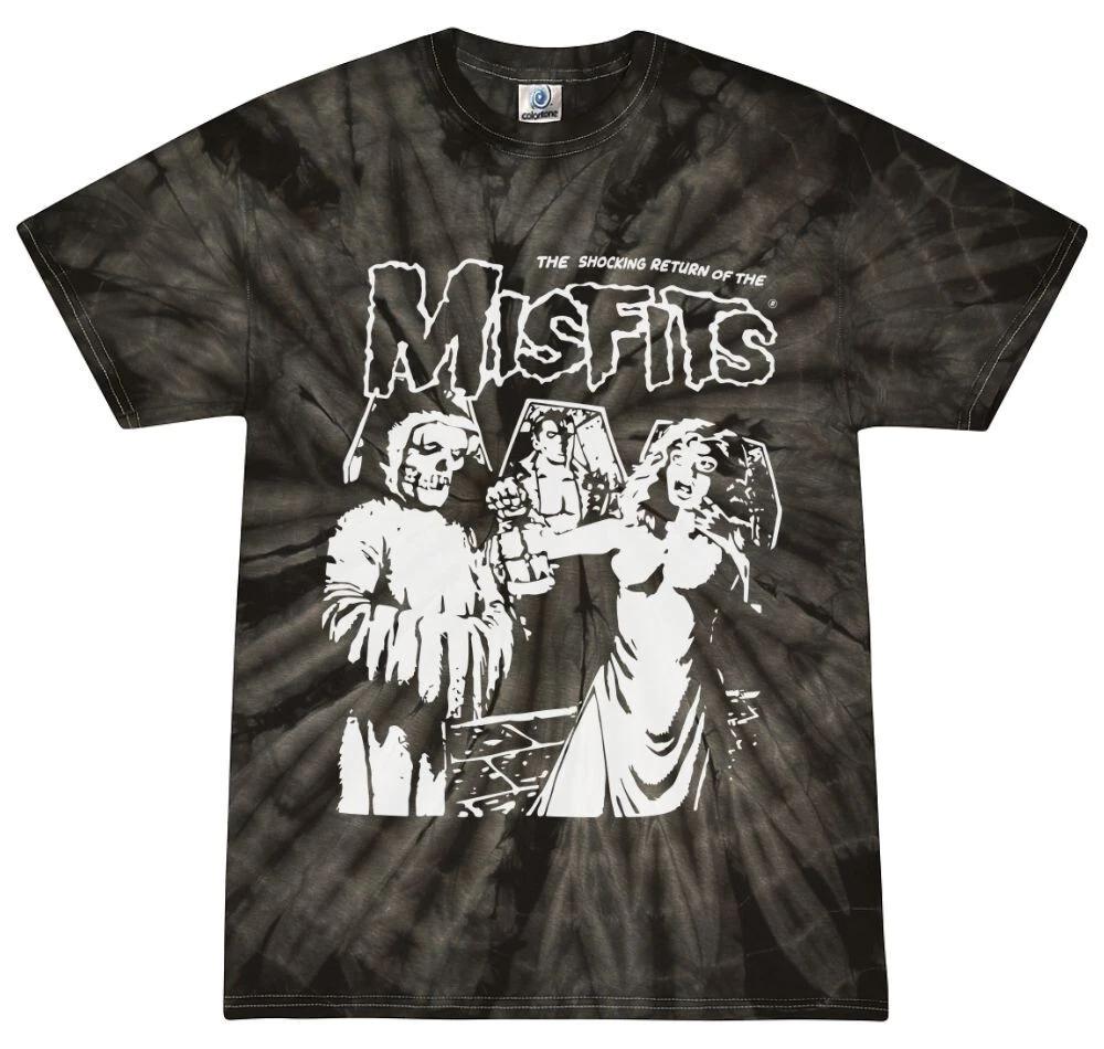 Misfits Shocking Return Tie-Dye T-Shirt Punk Rock Band Youth & Adult Size Tees M