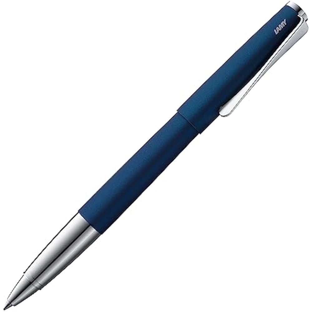 LAMY Studio Imperial Blue Rollerball Pen - Elegant Metal Body Rollerball Pen - Propeller Clip & L...