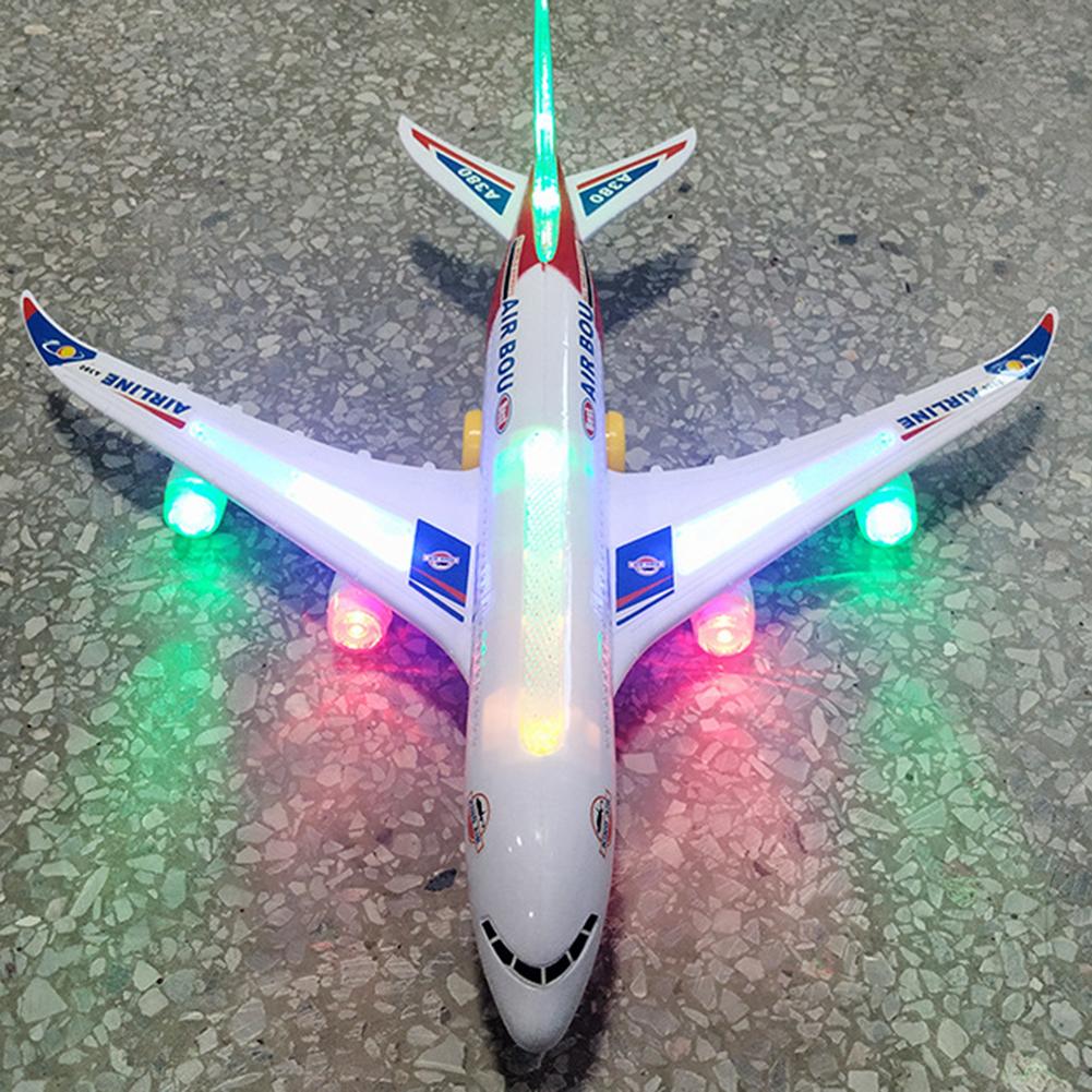 A380 Toy Airplane With Flashing Lights Improves Imaginary And Visual Abilities Birthday Present For Kids