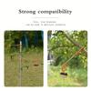 2pcs Outdoor Camping Tent Light Hook Pig Tail Type S-shaped Bidirectional Stainless Steel Light Holder Hook Clothes Hanging Bag