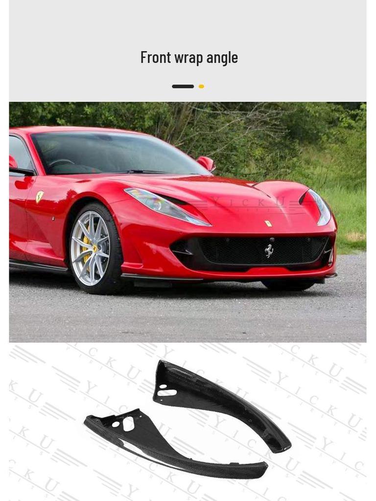 Ferrari 812 Carbon Fiber Body Kit: Front/Rear Splitter, Bumper Corners, Rear Lip, Engine Bay, Interior