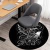 1pc bird wings Round Chair mat Area Rug - Non-Slip, Floor Mat for Office, Bedroom, and Indoor Decor -1002038
