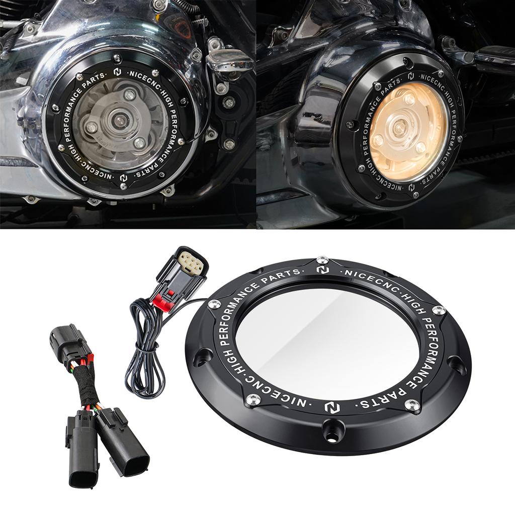 For Harley Street Glide Road Glide /Special Clutch Derby Cover LED Strip Light For Harley Road King Electra Glide Ultra Limited