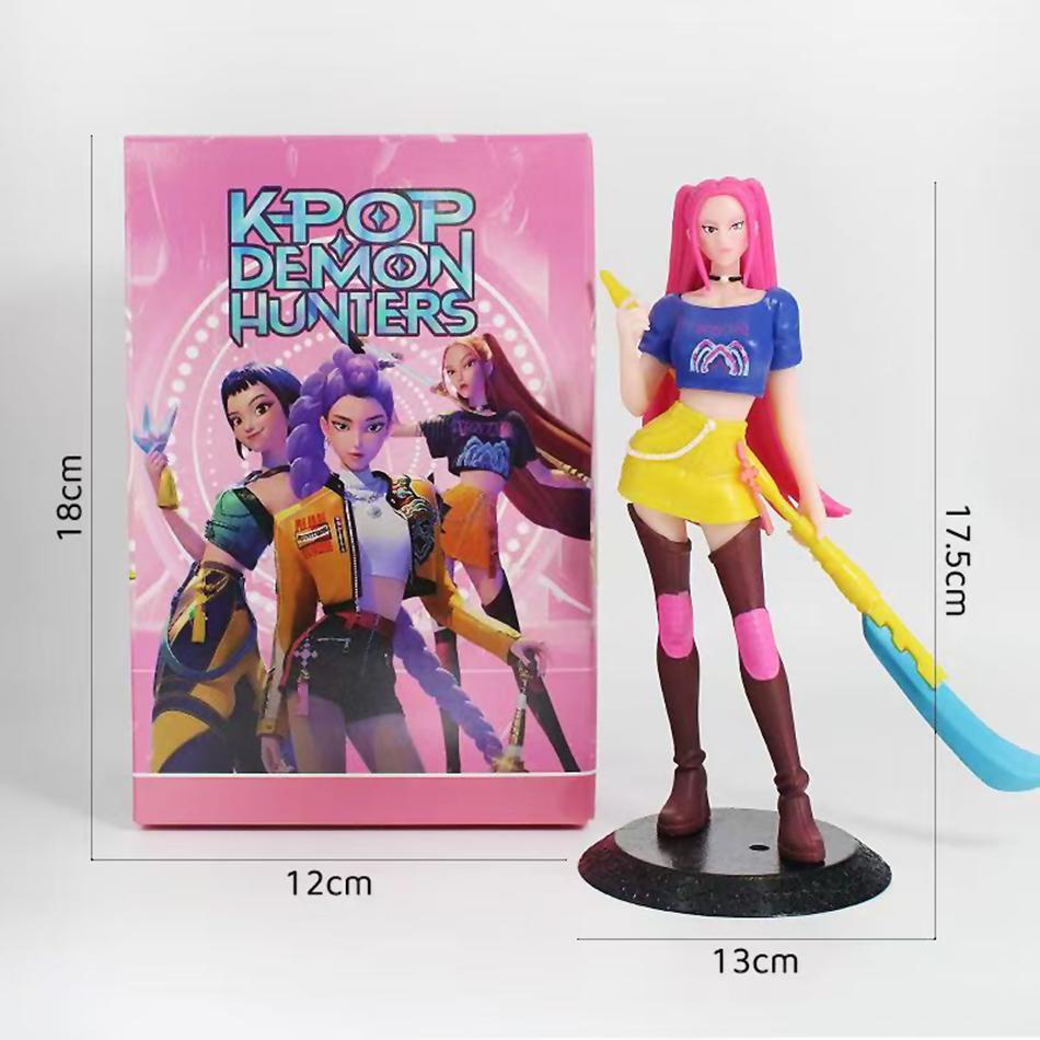 3 Kinds Kpop Demon Hunters Figure Model Toy PVC Cartoon Peripherals Rumi Mira Zoey Desk Decoration Collection Figures Model Toy
