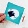 MORIPiLO Bread Thief Coaster (Onigiri Boy) 9x9cm, Cute, Thick, Absorbent, Washable, Stylish, Birthday Gift for Kids and Adults, Green, Bread Thief