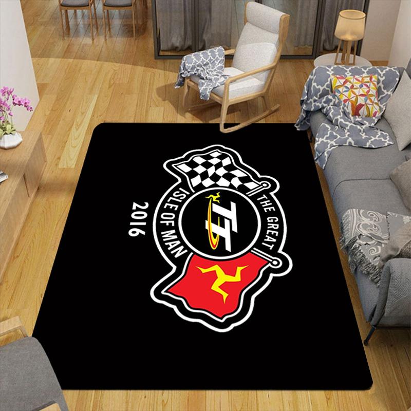 Isle of Man TT Rug Floor Mat for Living Room or Bedroom Soft and Comfortable Carpet a Gift for Birthday and Holiday.DFF0925387