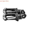 Y4UA Anti Slip Motorcycle Rear Footrests Ergonomic New Moon Design Aluminum Construction Pegs for Secure Passenger Support