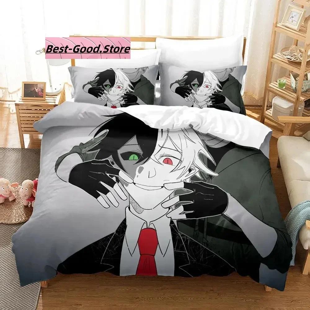 3D Print Cartoon Bed Sheet Set Ranboo Printed Bedding Duvet Cover Set Soft And Comfortable Perfect Children Room Decoration