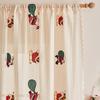 Santa Curtains Bedroom Christmas Decor Semi Blackout Curtains Lace Without Punching