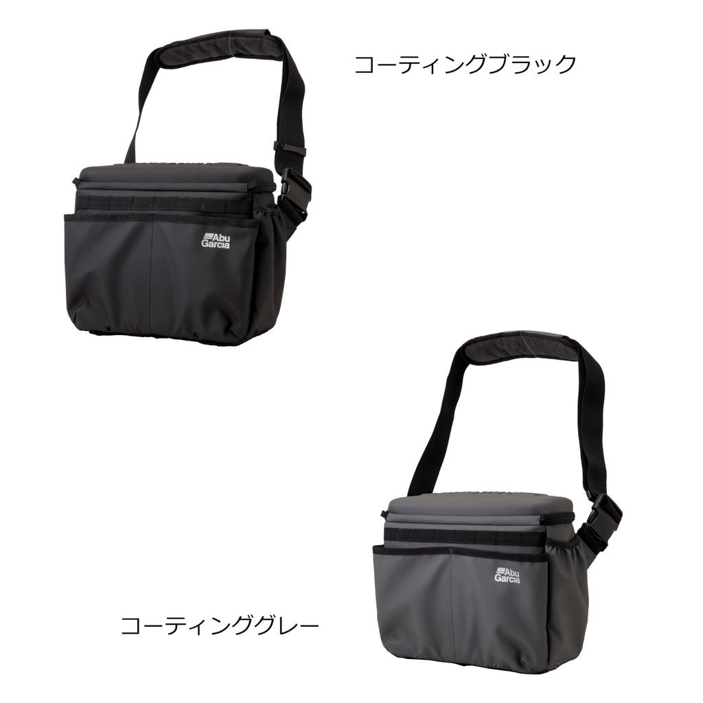 Abu Garcia Top Messenger Coated Shoulder Fishing Semi-Hard Bag, Gray, Storage, Water-Resistant, Bag,