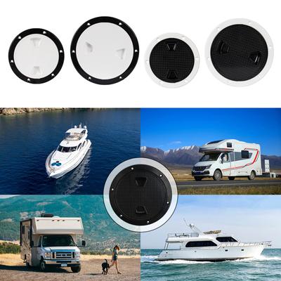 Accessoires pour bateaux, 4 pouces et 6 pouces, ABS, rond, avec couvercle amovible, pour yachts et embarcations marines