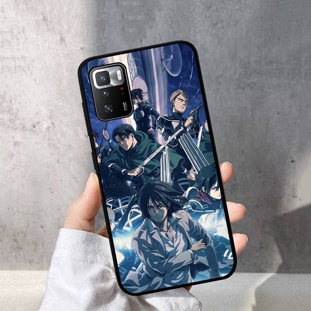 Anime Attack On Titan Phone Case For Redmi Note 4 X 5 A 6 7 8 T 9 9S 10 11 11S 11Epro Poco M3 pro
