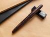 WANCHER DREAM PEN True Ebonite Marble Red Cigar Shape Fountain Pen Fine (F Nib)