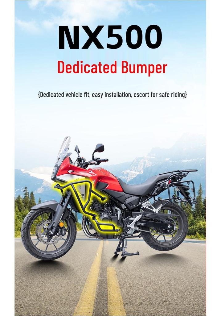 Honda NX500 Full Protection Upper & Lower Engine Bumper Bars - Anti-fall Modified Accessories