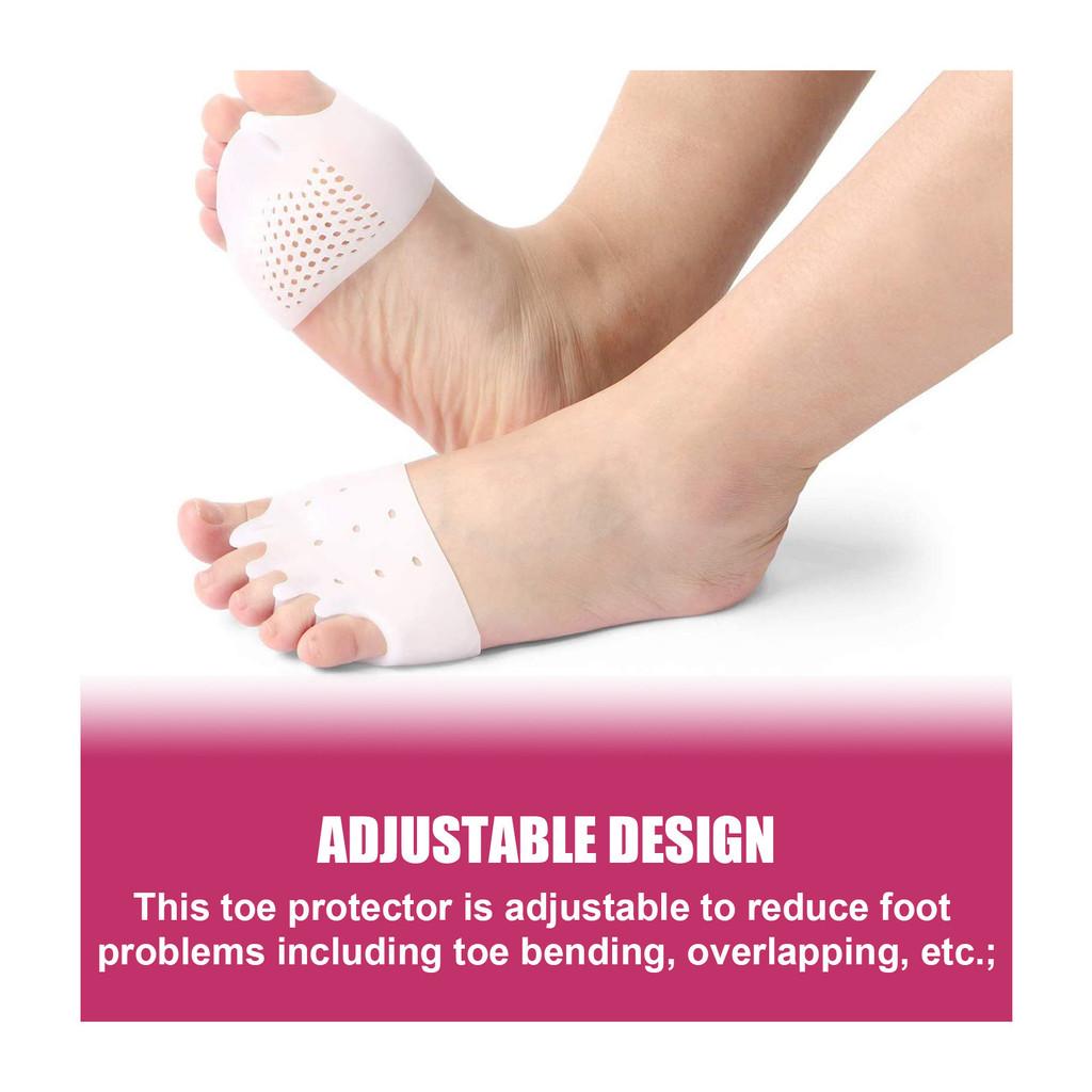 Houkea Zehenspreizer Bequeme Zehentrenner-Hülle für Ballenzehen und Fußschmerzlinderung