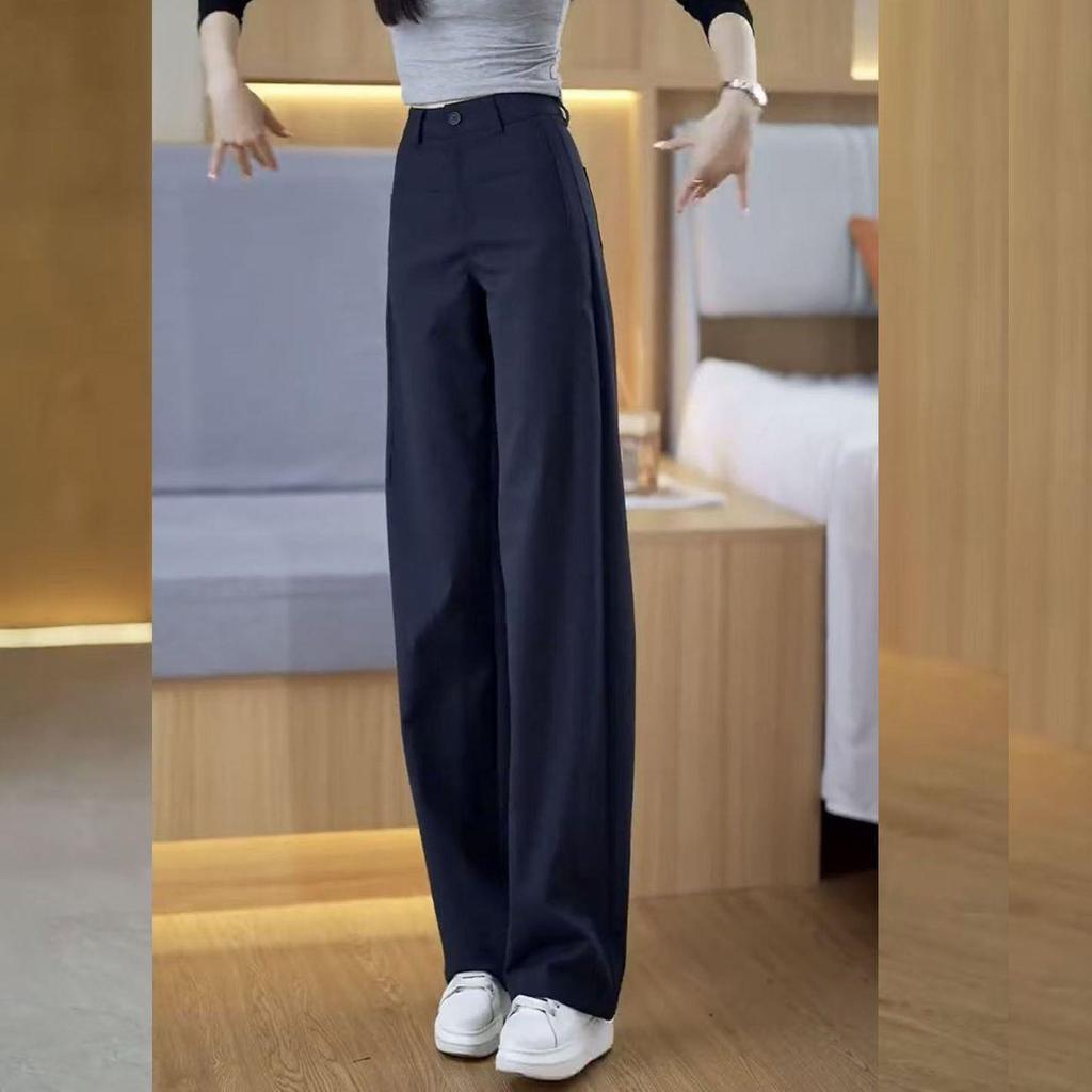 Women's Slimming High-Waisted Wide-Leg Pants - 2026 Winter/Autumn Collection