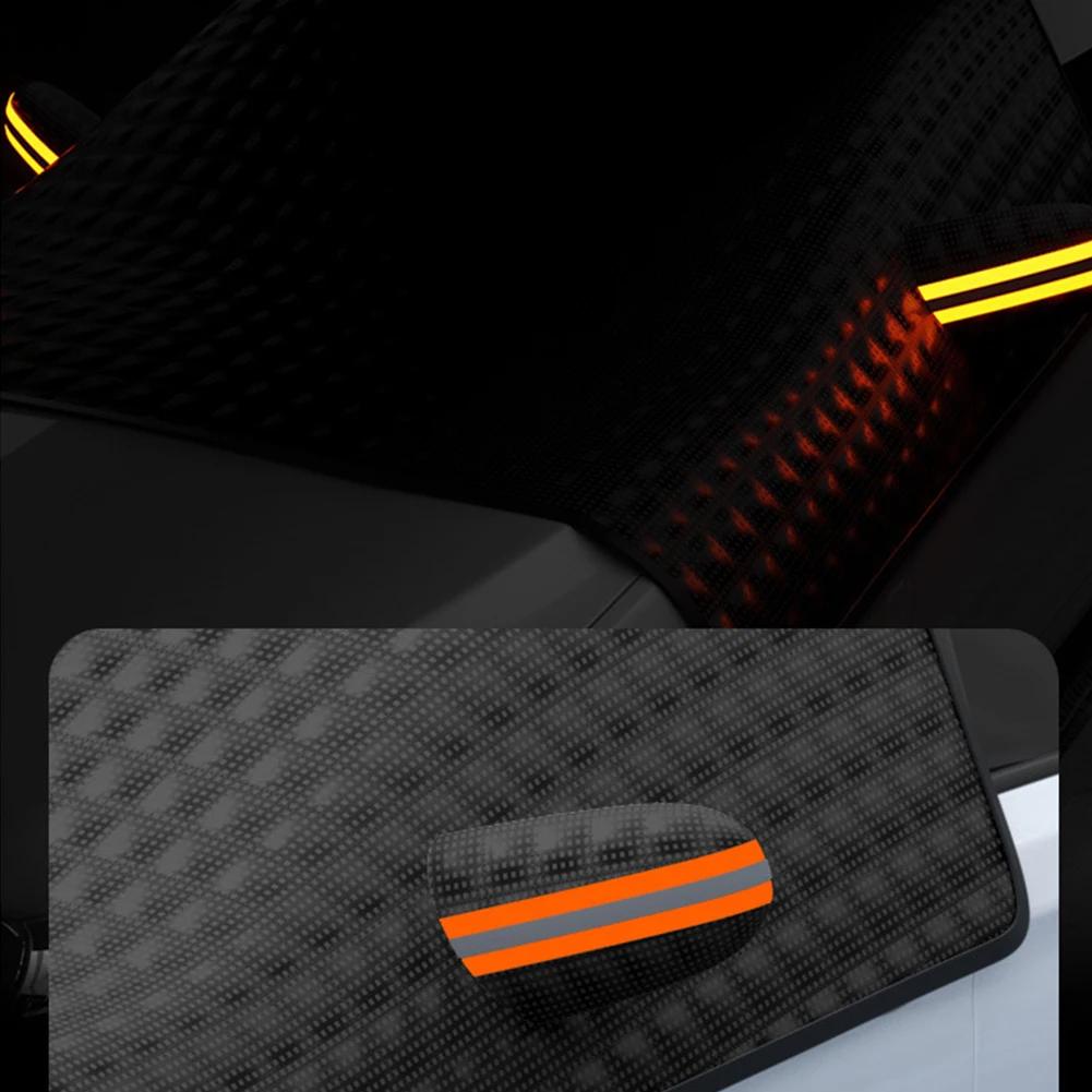 Car Windshield Snow Cover with 12 Magnets on The Inside Fit for Cars Trucks SUVs with Magnetic Closure