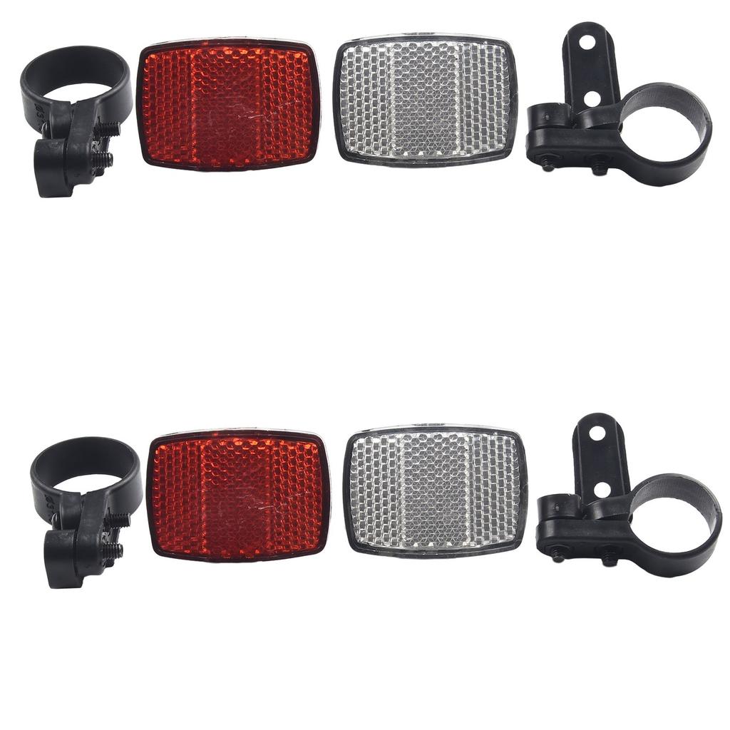 2pcs Bicycle Reflector ABS Front Rear Night Shelf Reflector