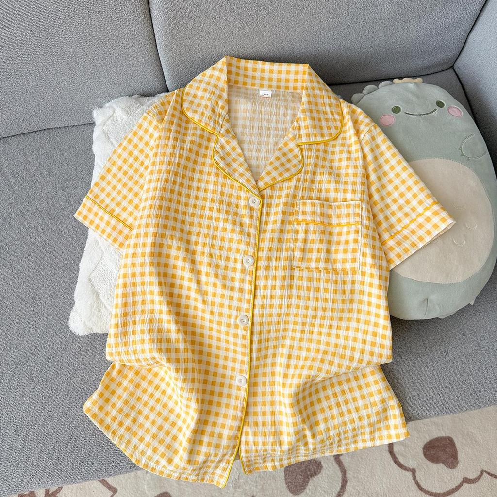 Women's Summer Cloud Cotton Pajama Set - Short Sleeve, Wearable Outdoors, 2026 New Style