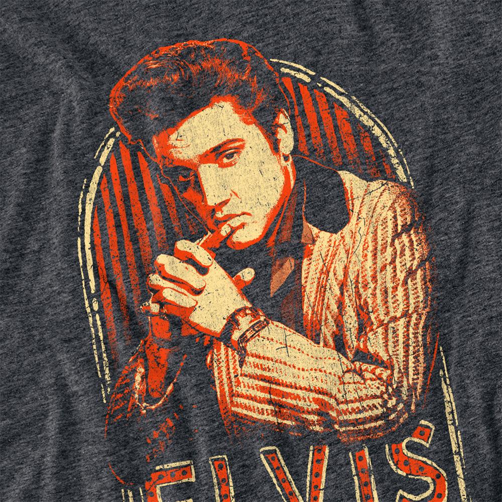 Elvis Presley Unisex Adult Stripes T-Shirt