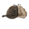 Warm Leopard Print Baseball Hat Short Brim Corduroy Bomber Hats Velvet Thickened Ear Protection Hat Women