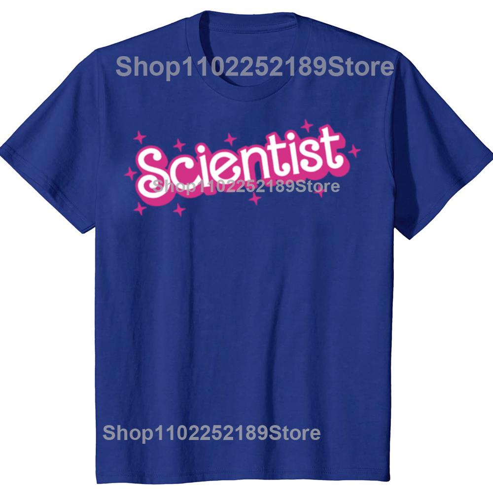 Funny Scientist Science Teacher School Graphic T-shirts Men Women's Fashion Casual Tshirt 100% Cotton Loose Oversized T Shirt