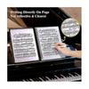 Sheet Music Folder, 60 Pages, Sheet Music Binder/holder,fits Letter Size A4, Writable Detachable Choir Folder (black)