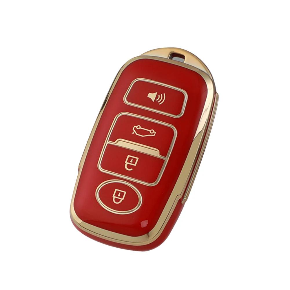 TPU Car Key Cover Case Key Protection Chain Holder Shell Remote Keycase Protective Cover for Toyota PERODUA Keyless
