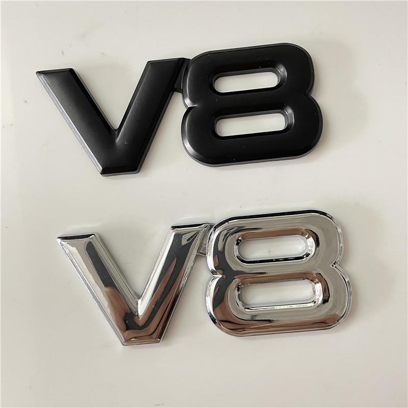 Toyota V8 3D Metal Emblem Car Body Sticker
