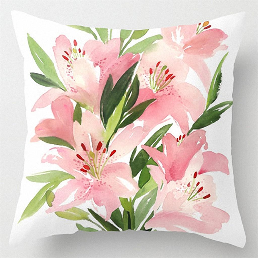 Colorful printed pattern cushion cover for home living room sofa bedroom decoration polyester pillow cover