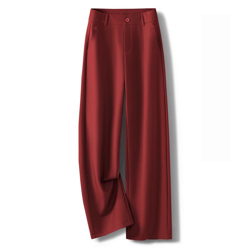 

Бежевые женские брюки прямого кроя с широкими штанинами, драпировкой, облегающие, повседневные, для весны и осени 2024 26