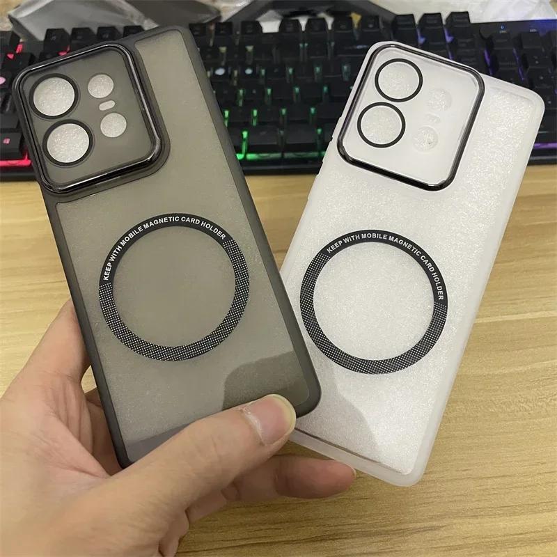 Luxury Transparent Magnetic Protect Case For MOTO G86 G56 G86 Power G85 G75 G55 G45 G35 G15 G05 MagSafe TPU Protect Soft Cover