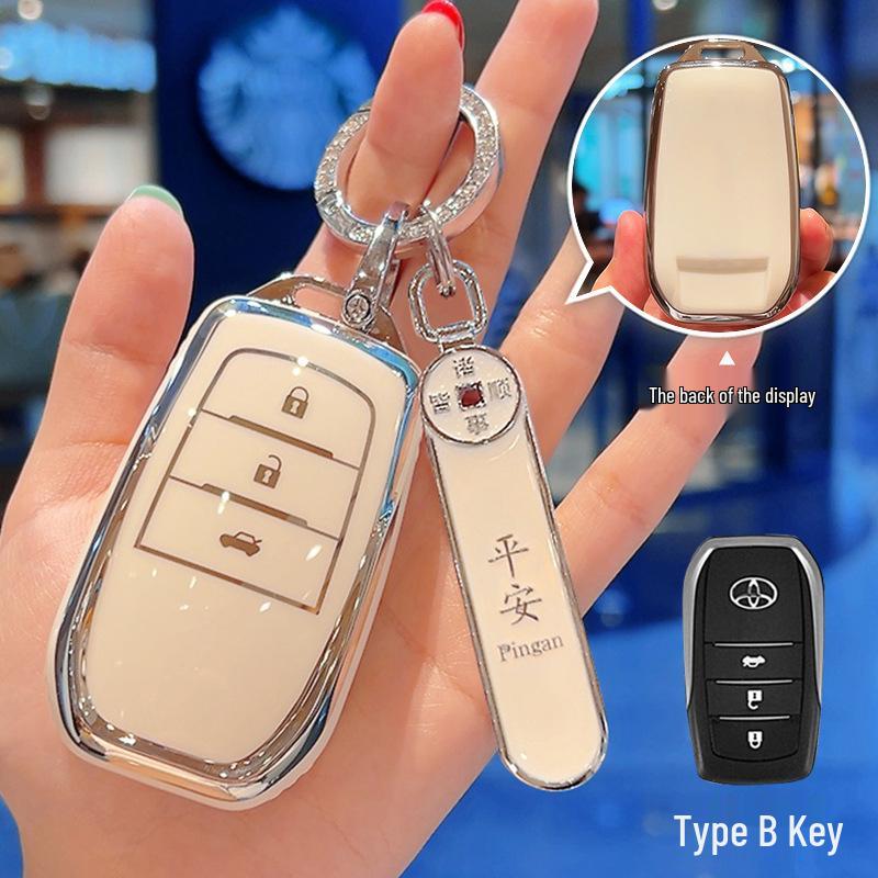 Toyota Key Cover for Camry, Corolla, RAV4, Land Cruiser, Avalon, and Viloran (Women's Edition).