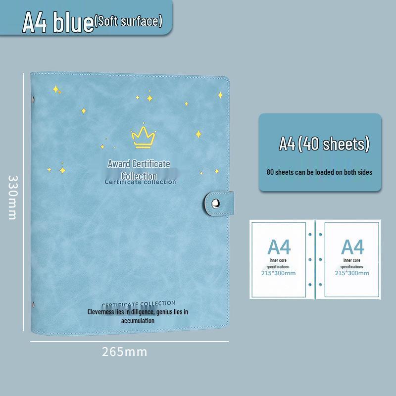 Children's Honor Certificate and Photo Album Organizer - A3/A5 for Elementary and Kindergarten Students
