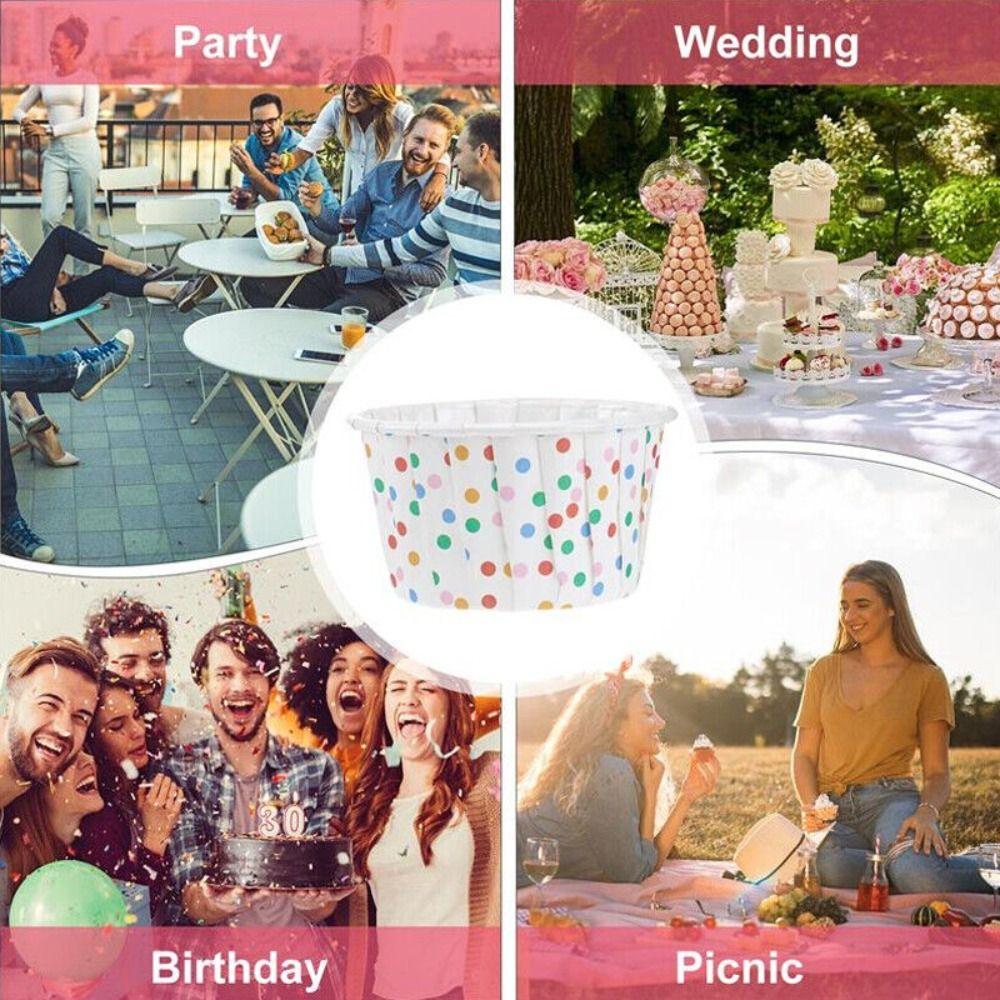 Cake Liner Cupcake Paper Cups Coated Muffin Cupcake Liners Hot Cupcake Wrappers  Cake