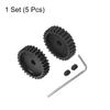 Uxcell Mod1 M1 Pinion Motor Gear Set, 29T/30T, for 5mm RC Motor Shaft, M1 Pitch Gear for RC Cars, Includes Hex Wrench, 2 Pieces