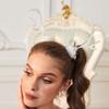 Y2k 90s Aesthetic Christmas Antler Hairpin for Woman Cute Ponytail Hair Clip