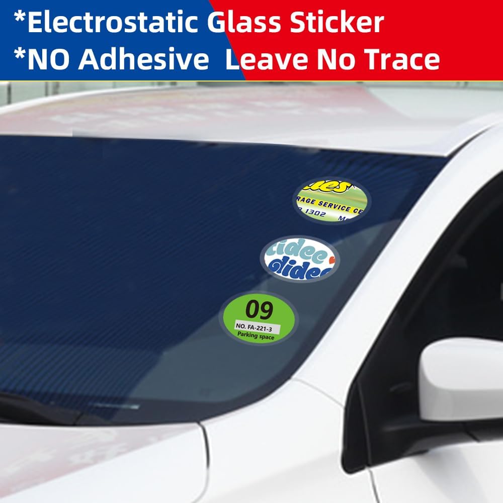 Car Windshield Sticker, Windshield Applicator, Clear Window Cling For Car (10PCS/4"X6")