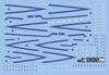 HG RG MG PG RE HiRM Robot MS Water transfer decal for detail up MG 00 Gundam Seven Fluorescent!! (for 1/100 Sword/G) [Item]