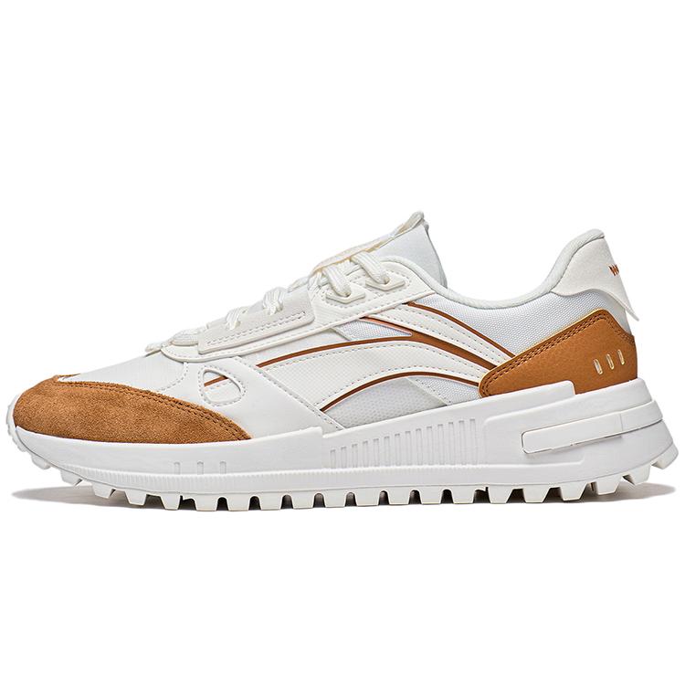 

Li Ning Riding The Wind 2.0 Textile, Synthetic Leather Low top Sports Casual Shoes Men s White Yellow AGCT155-6 41