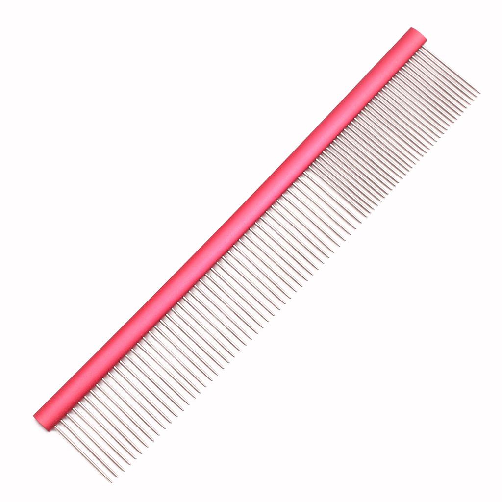 Aluminum Alloy Large Rake Comb for Long Hair Pets 7910 Dog Cat Deshedding Massage Hair Removal Slicker Stainless Steel Dematting